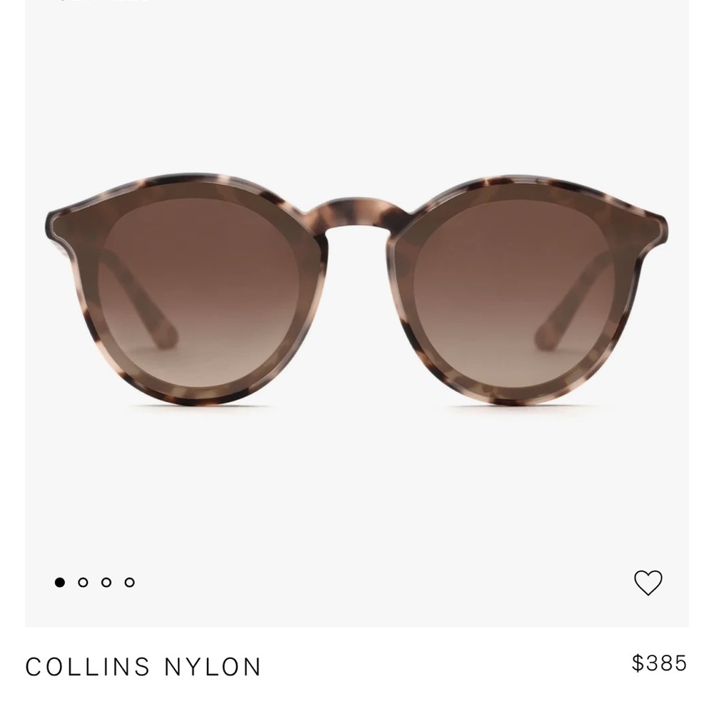NEW / KREWE Sunnies / COLLINS Nylon Sunglasses / matte Sunday tortoise mirror